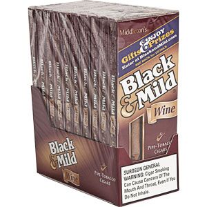 Black & Mild Pack Wood Tip Wine